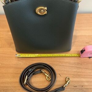 Coach Amazon Green Willow Bucket Bag